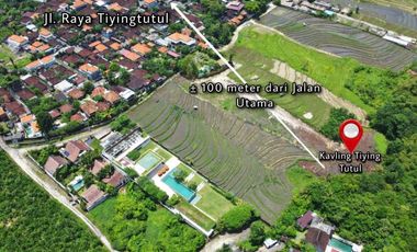 Tanah Kavling 500m2 Los Sungai View Sawah di Tiying Tutul Canggu