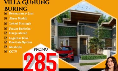 Rumah baru minimalis di Villa Gunung Buring Malang