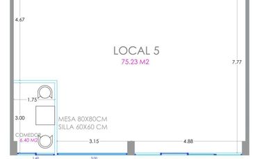 Local en planta baja en renta en Plaza Antae en Blvd. Norte