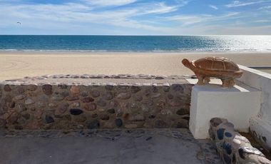 BAHÍA DE KINO, CASA TORTUGA, ORILLA DE PLAYA, RENTA $6,000 NOCHE