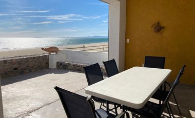 BAHÍA DE KINO, CASA TORTUGA, ORILLA DE PLAYA, RENTA $6,000 NOCHE