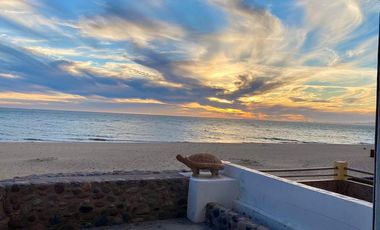 BAHÍA DE KINO, CASA TORTUGA, ORILLA DE PLAYA, RENTA $6,000 NOCHE