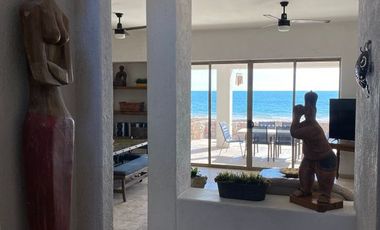BAHÍA DE KINO, CASA TORTUGA, ORILLA DE PLAYA, RENTA $6,000 NOCHE