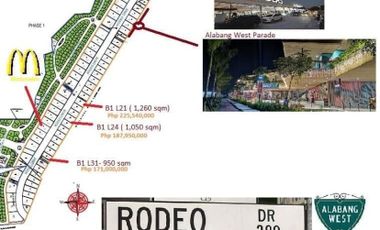 Talk of the Town, Commercial Lot with 3 Major road, Going to Manila , IN FUTURE ALABANG GLOBAL CITY!!