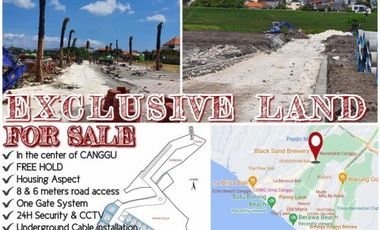 TERBATAS, TANAH KAVLING DI LOKASI TERBAIK CANGGU, VIEW SAWAH, DEKAT AREA BISNIS