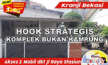 Disewakan Rumah Hook Kranji Bekasi dkt Stasiun Tol Jl Raya