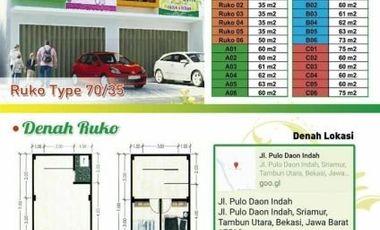 Ruko 2 Lantai Semi Furnished di Tambun Utara