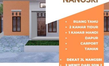 Rumah Modern 2 Kamar Dekat Jl Raya Nangsri Bisa KPR