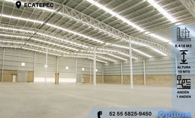 Rent now industrial warehouse in Ecatepec