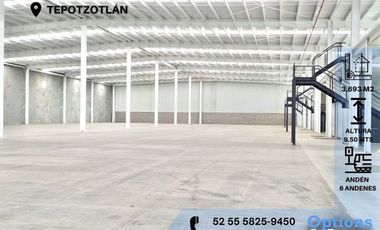Incredible industrial warehouse for rent in Tepotzotlán