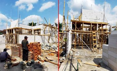 Rumah modern proses bangun dekat XT Square