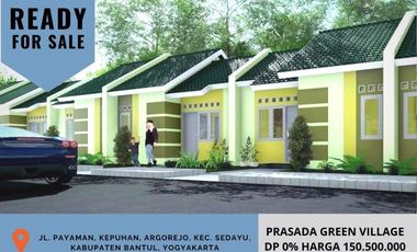 RUMAH CANTIK DI PERUMAHAN SEDAYU 150JUTAAN TERLARIS, DP 0% HARGA SUBSIDI