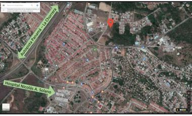 VENDO  TERRENO  EN LA CHORRERA, EN ZONA URBANA  6154.47mts