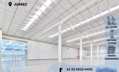Rental of industrial space located in Juárez
