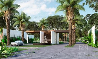 Terreno en Venta XPU-HA BEACH PALMA 885 m2 con Club de Playa. Riviera Maya