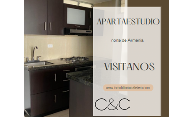 APARTAESTUDIO AMOBLADO EN EL NORTE DE LA CIUDAD DE ARMENIA