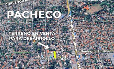 Lote para desarrollo Multifamiliar en Venta Pacheco Centro - El Casco