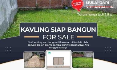 Tanah kavling siap bangun dalam komplek turun harga cibiru
