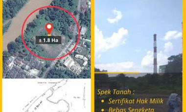 Tanah Dijual Tanjung Enim, Muara Enim Sekitar 1,8 Hektar Tepi Jalan Raya