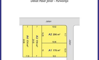 Tanah Purworejo SHM Cocok Hunian & Villa