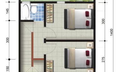 rumah 2 lantai siap huni tanpa dp free all in di cibinong