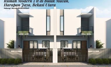 Ruko Modern 2 lt di Bulak Macan, Harapan Jaya, Bekasi Utara