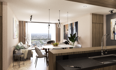 Departamento de lujo con amenidades en preventa en Sta. Gertrudis C. Mérida Nte