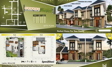 Jual Rumah 2 Lantai Tipe 85/92 hanya 8 menit ke Dinas Perhubungan Yogyakarta