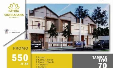 Rumah mewah modern 2 lantai plus private pool di Kota Batu