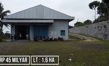Dijual Pabrik AMDK Desa Pasir Buncir Caringin Bogor | Lt : 1,6 Ha | Rp 45 Milyar