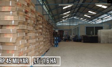 Dijual Pabrik AMDK Desa Pasir Buncir Caringin Bogor | Lt : 1,6 Ha | Rp 45 Milyar