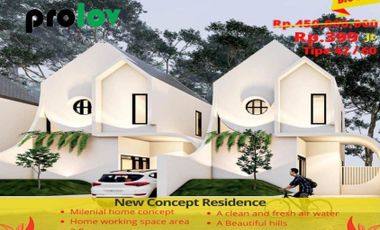Rumah villa 2 lantai Tanimulya Bandung barat strategis shm