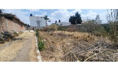LOTE EN VENTA ESQUINA ACUITLAPILCO MUY CERCA DE LA IGLESIA