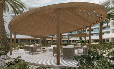 Condo frente al mar, alberca, terraza en cada departamento, cuarto de lavado,Jac