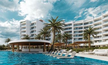 Condo frente al mar, alberca, terraza en cada departamento, cuarto de lavado,Jac