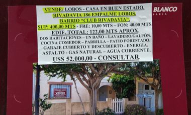 VENTA DE CASA EN Lobos