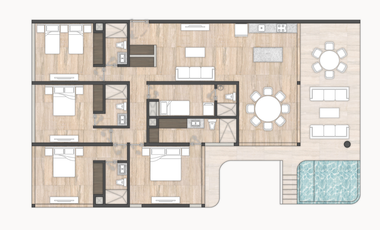 Penthouse(4R) en Venta en Marcrisanto en San Cristanto, Yuc.