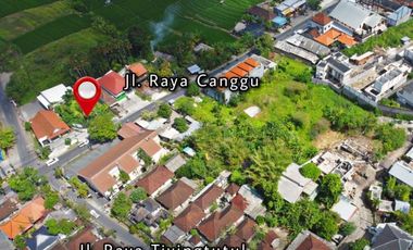 Tanah 400m2 Lokasi Strategis Jalan Utama Raya Canggu