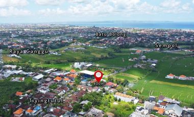 Tanah 400m2 Lokasi Strategis Jalan Utama Raya Canggu