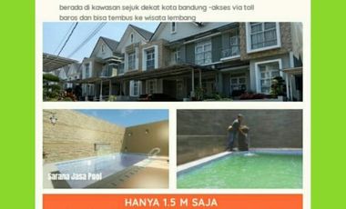Rumah Villa Cimahi 3 menit ke Wisata Alam Cimahi Gratis Canopy