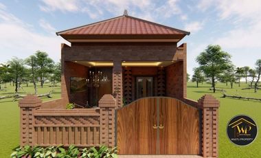 RUMAH DESIGN ETNIK HARGA TERMURAH DEKAT CANDI