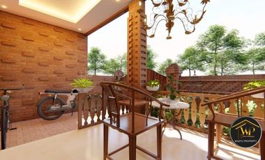 RUMAH DESIGN ETNIK HARGA TERMURAH DEKAT CANDI