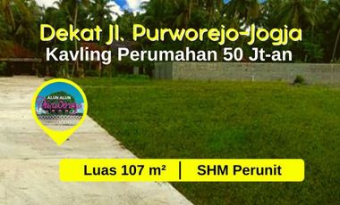 Selatan Alun-Alun Purworejo, SHM Pekarangan Tanah Murah Purworejo