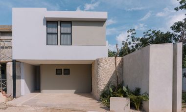 Villa residencial con diseño moderno en Conkal