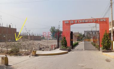 Vendo Terreno En Urb. Sol De Carabayllo