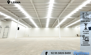 Rent now in Lerma industrial warehouse