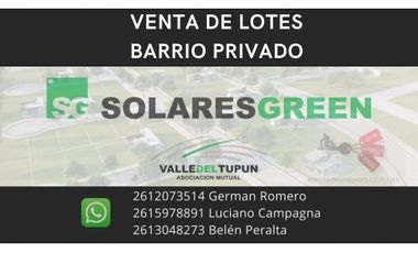 PREVENTA DE 10 PRIMEROS LOTES BARRIO PRIVADO SOLARES GREEN