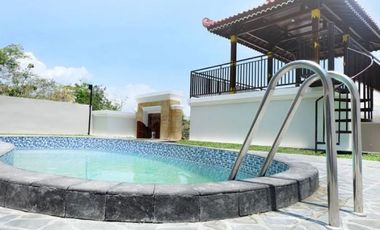 VILLA TERBARU SUPER MEWAH ALA UBUD BALI KELAS BINTANG 5 DI JOGJA DEKAT MALIOBORO