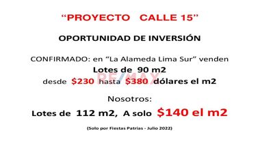 Oferta De Lotes En Chilca