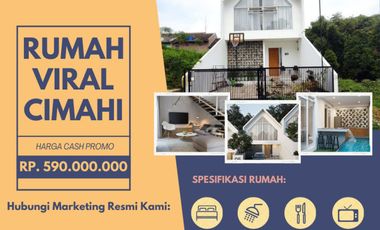 Rumah 500 Jutaan dengan Desain Scandanavian di Cigugur Bandung